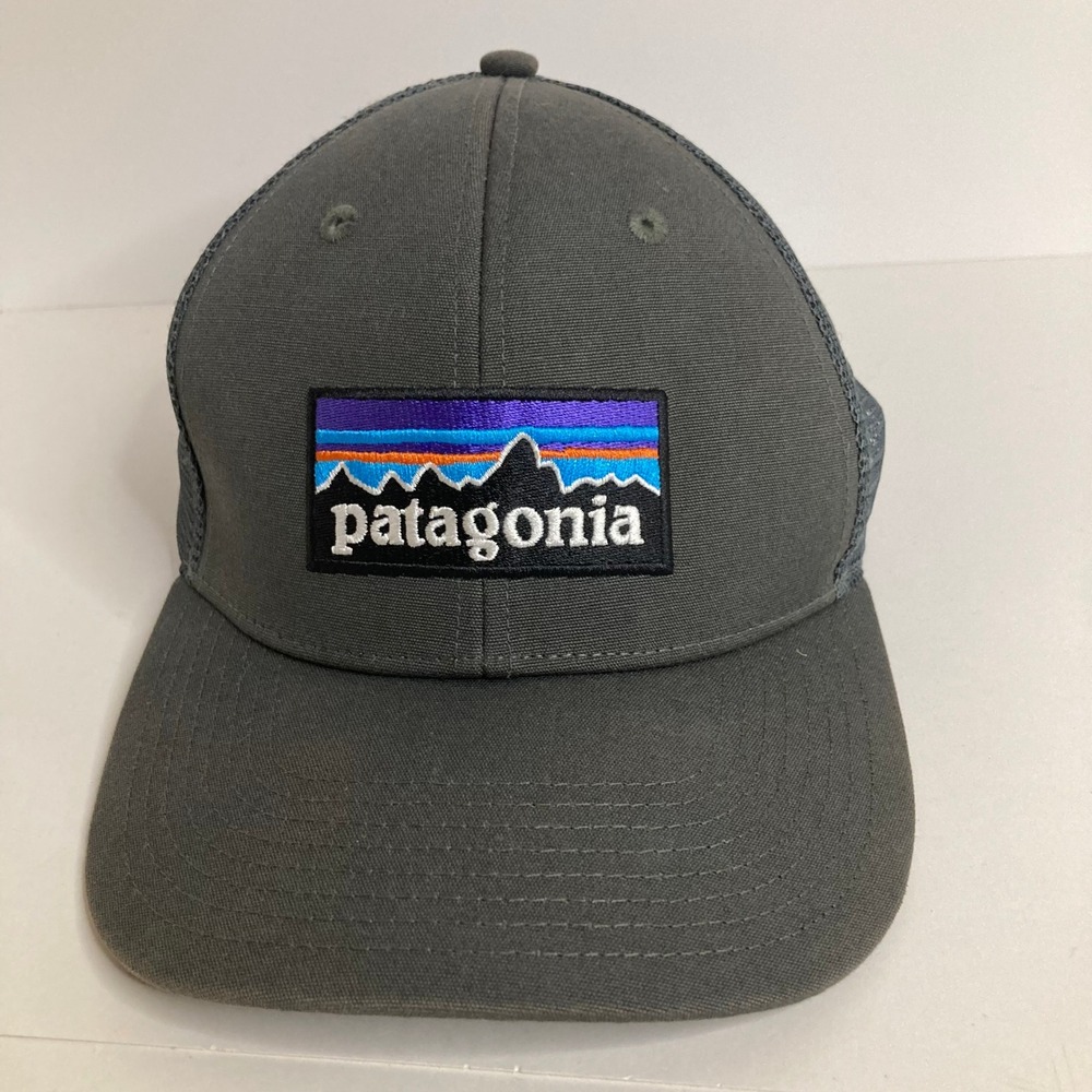 Patagonia Trucker Hat Gray‎ Mesh Cap Outdoor Adjustable STY 38017fa17